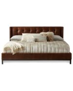 Modern leather bed design in Pakistan