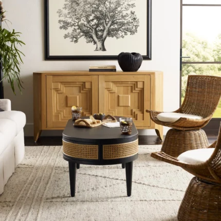Caning center table